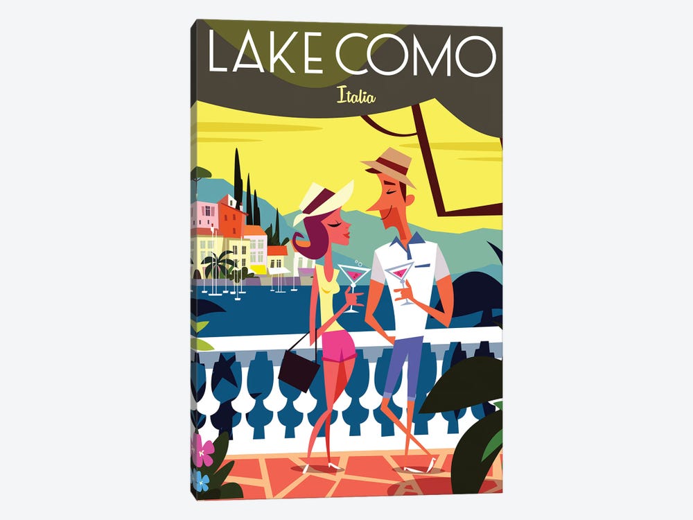 Lake Como by Gary Godel 1-piece Canvas Wall Art
