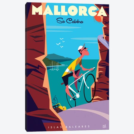 Mallorca Sa Calobra Canvas Print #GGD75} by Gary Godel Canvas Art