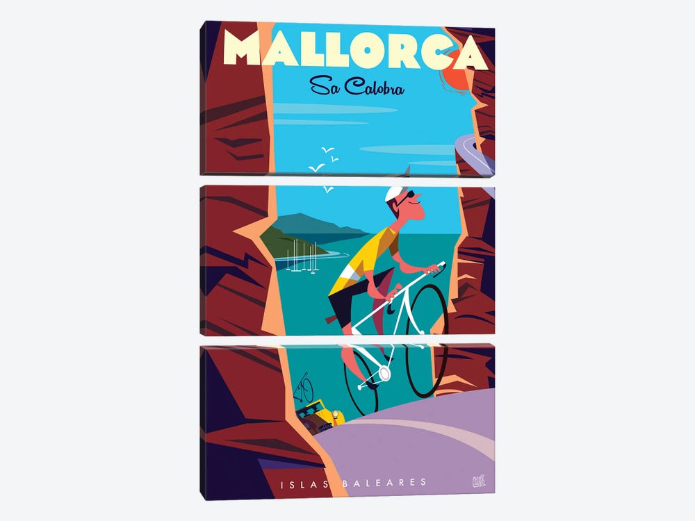 Mallorca Sa Calobra by Gary Godel 3-piece Canvas Artwork