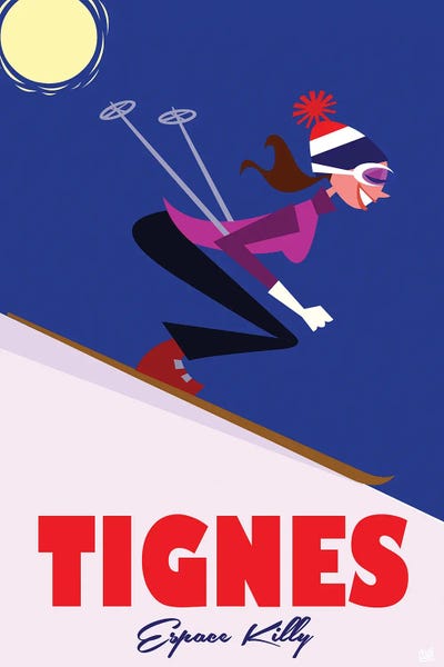 Tignes by Gary Godel framed canvas print