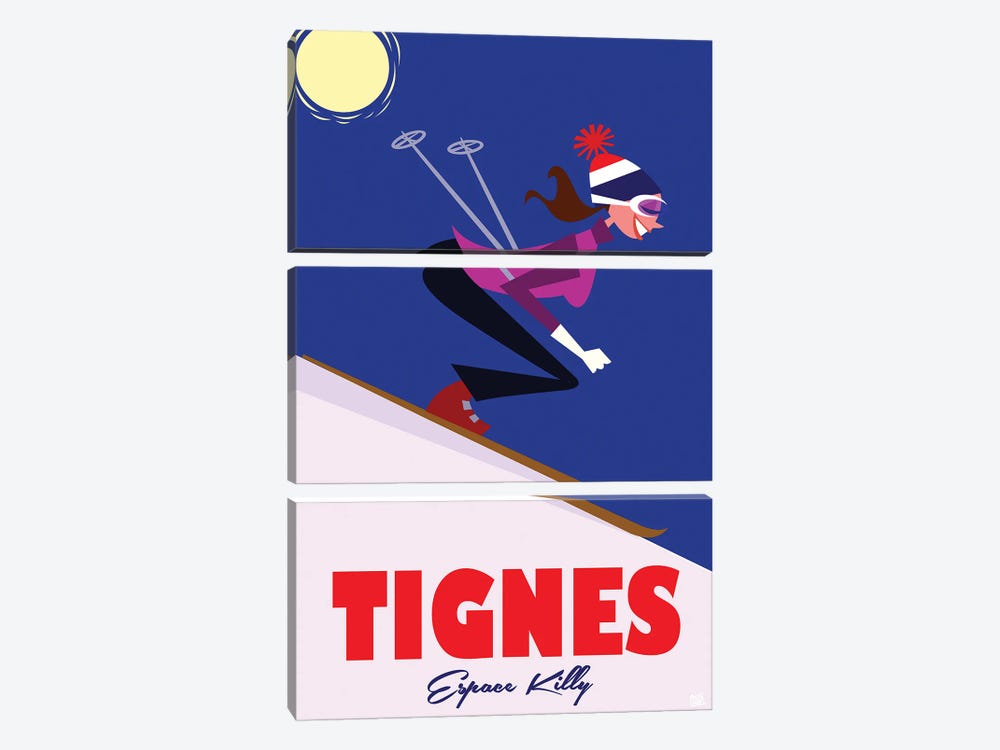 Tignes by Gary Godel 3-piece Canvas Artwork