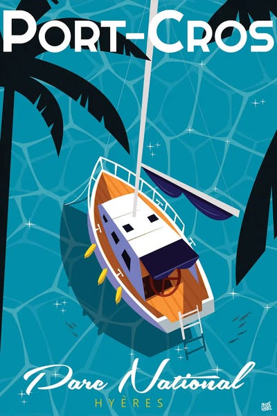 Port Cros by Gary Godel framed wall art