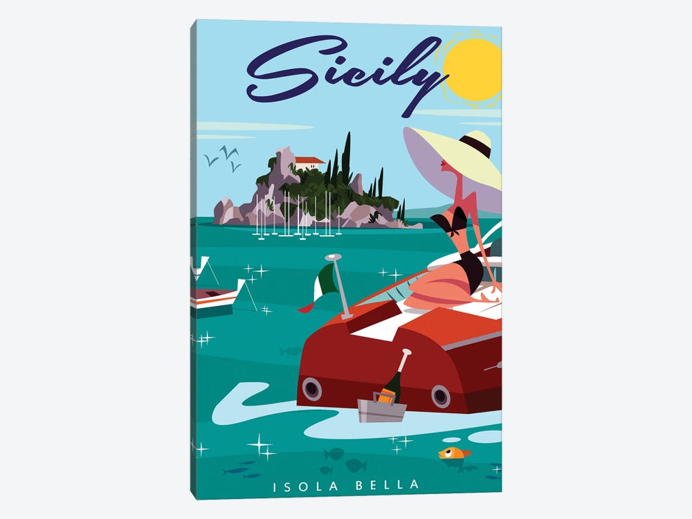 Sicily Isola Bella by Gary Godel 1-piece Canvas Print