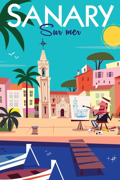 Docks & Piers: Sanary Sur Mer by Gary Godel