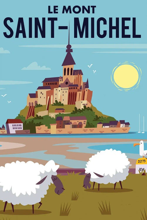 Le Mont Saint-Michel by Gary Godel wall art