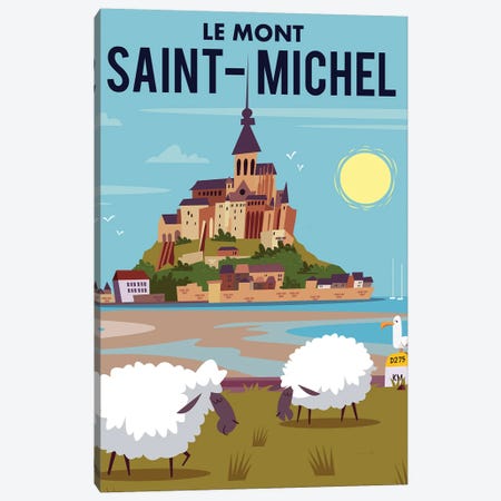 Le Mont Saint-Michel Canvas Print #GGD85} by Gary Godel Canvas Art Print