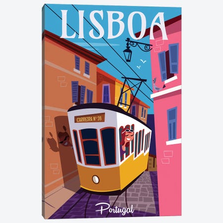 Lisboa Canvas Print #GGD86} by Gary Godel Canvas Print
