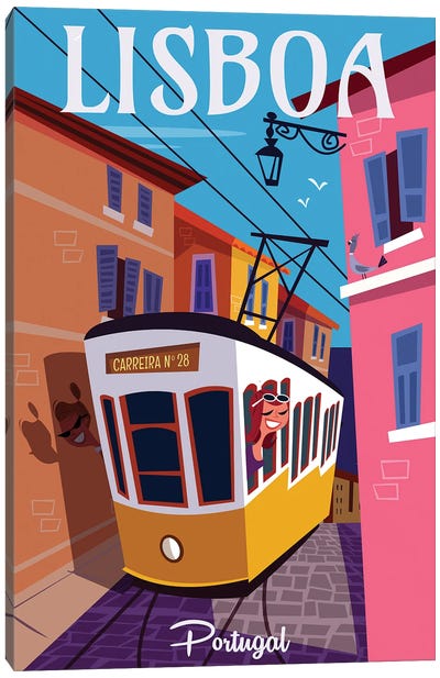 Lisboa Canvas Art Print - Gary Godel