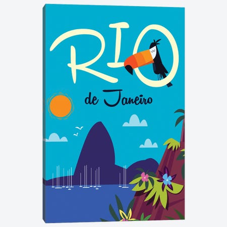 Rio De Janeiro Canvas Print #GGD87} by Gary Godel Art Print