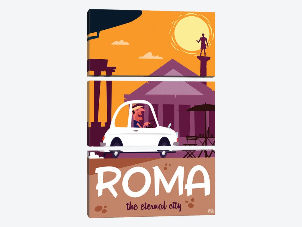 Roma by Gary Godel 3-piece Canvas Artwork