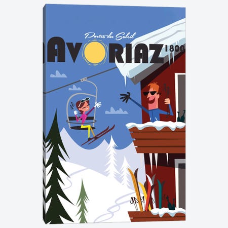 Avoriaz 1800 Canvas Print #GGD8} by Gary Godel Canvas Art Print