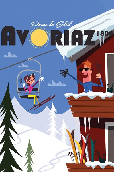 Skiing: Avoriaz 1800 by Gary Godel