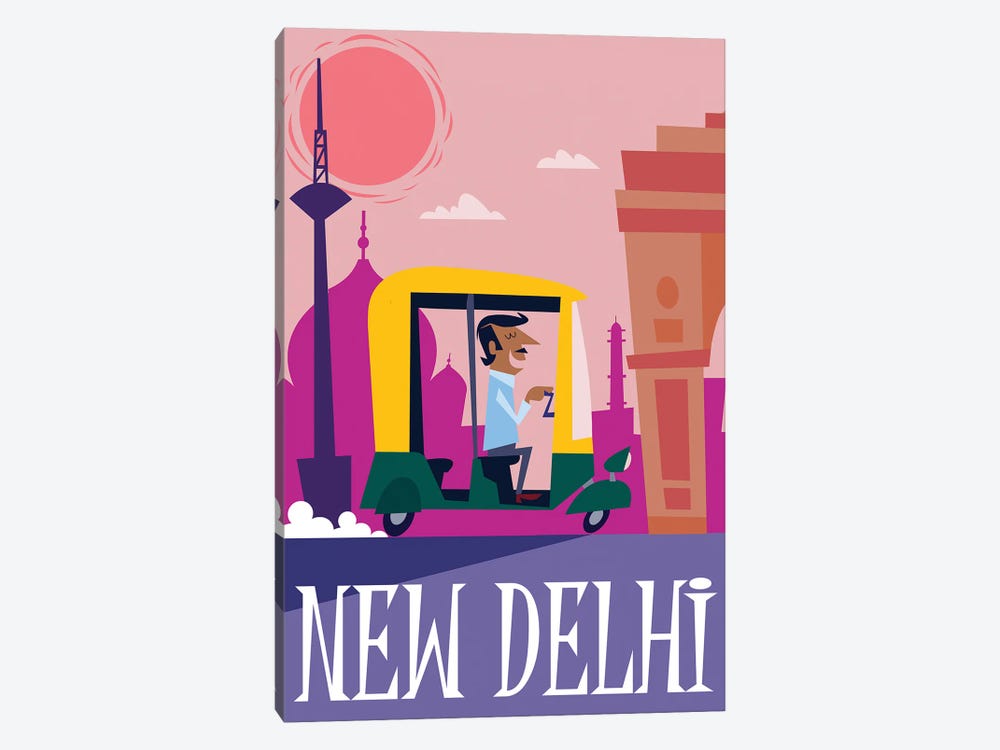 New Delhi by Gary Godel 1-piece Canvas Art
