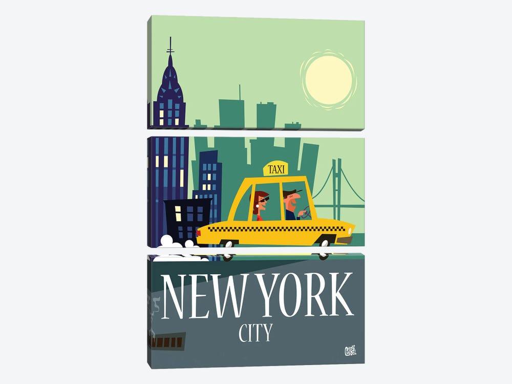 New York City by Gary Godel 3-piece Canvas Artwork