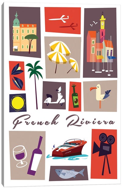 French Riviera Canvas Art Print - Gary Godel