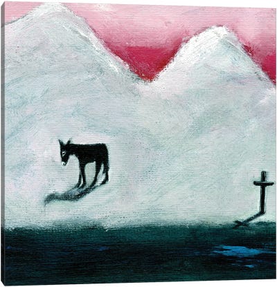 Donkey And Cross, 2003 Canvas Art Print