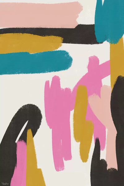 Minimalist Paintings: Pink Abstract I by Gigi Louise