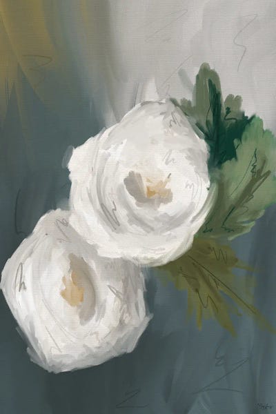 Gigi Louise: White Painted Flowers by Gigi Louise