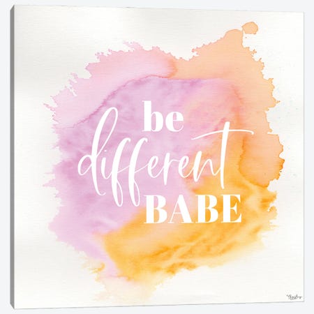 Be Different Canvas Print #GGL53} by Gigi Louise Art Print