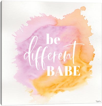 Be Different Canvas Art Print