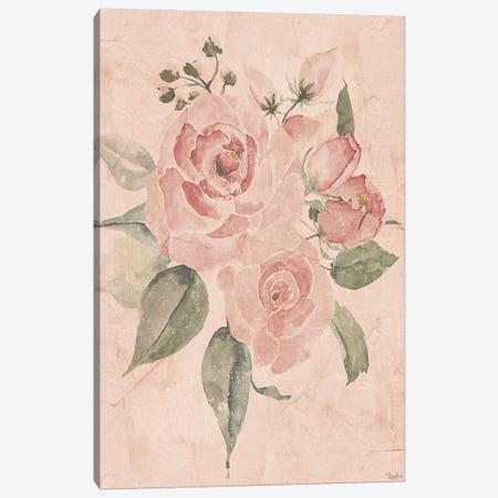 Blush Floral I Canvas Print #GGL5} by Gigi Louise Canvas Artwork