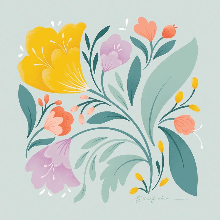 Floral Study II Canvas Wall Art by Gia Graham | iCanvas