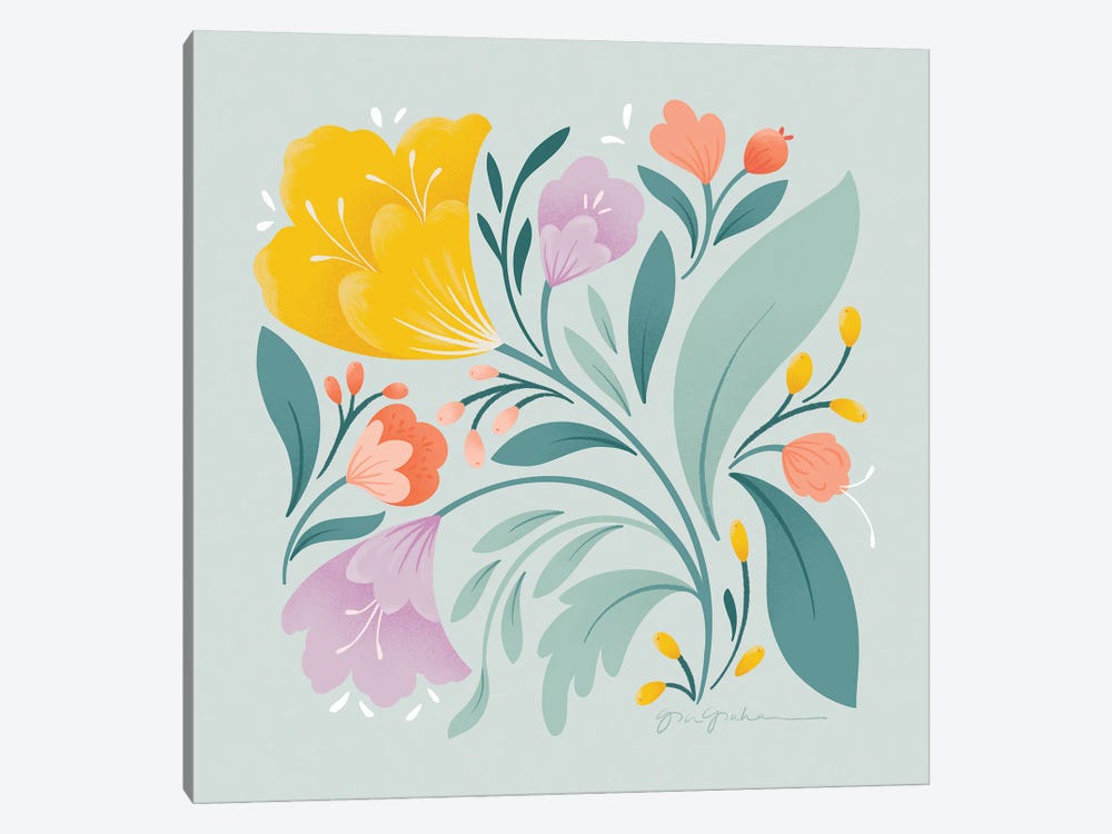 Floral Study II by Gia Graham 1-piece Canvas Artwork