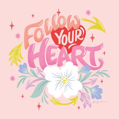 Follow Your Heart I by Gia Graham acrylic art print