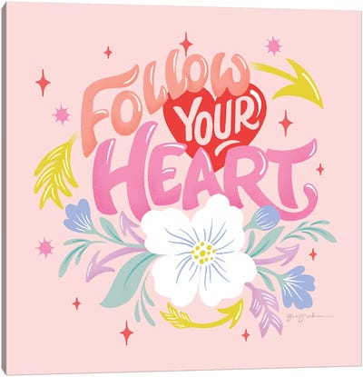 Follow Your Heart I Canvas Art Print - Arrow Art
