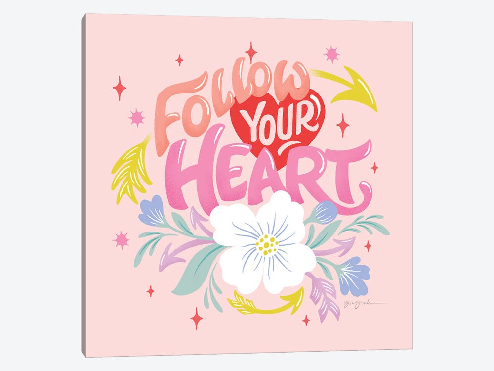 Follow Your Heart I by Gia Graham 1-piece Art Print