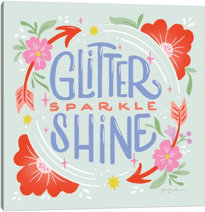 Glitter Sparkle Shine I Canvas Art Print - Arrow Art