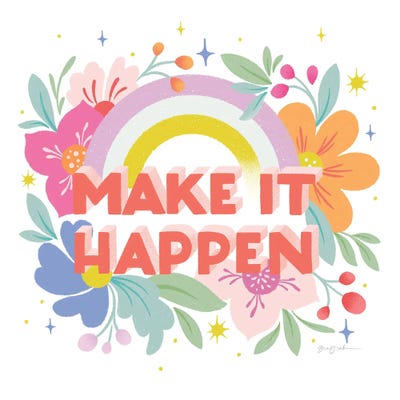 Make It Happen I by Gia Graham acrylic art print