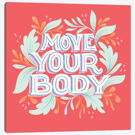 Move Your Body I Canvas Print #GGM22} by Gia Graham Canvas Print