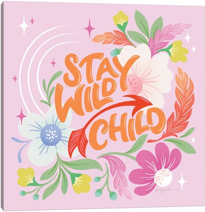 Stay Wild I Canvas Art Print - Arrow Art