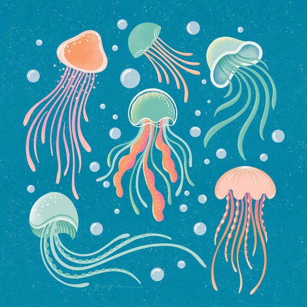Kids Ocean Life Art: Under the Sea IV by Gia Graham