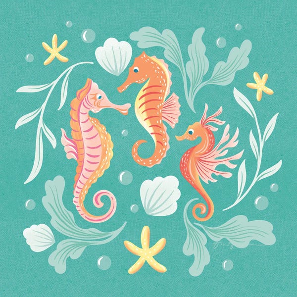 Kids Ocean Life Art: Under the Sea V by Gia Graham