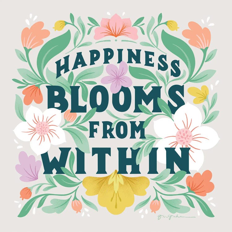 Happiness Blooms II by Gia Graham wall art