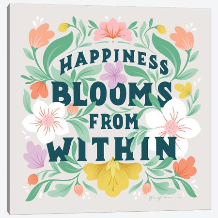 Happiness Blooms II Canvas Print #GGM30} by Gia Graham Canvas Art