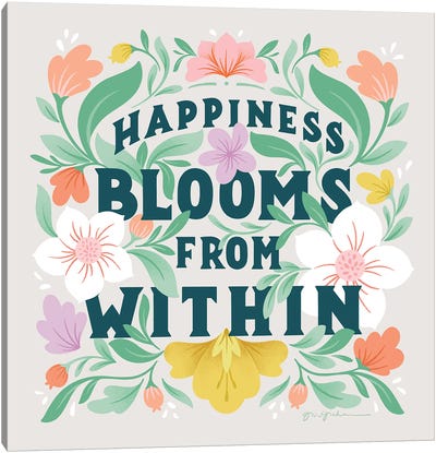 Happiness Blooms II Canvas Art Print