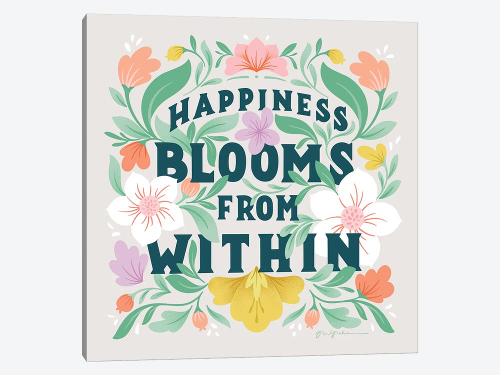 Happiness Blooms II by Gia Graham 1-piece Canvas Art Print