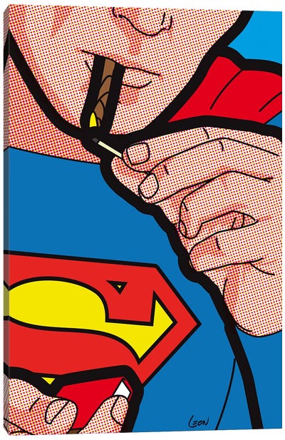 Super Smoke Canvas Art Print - Superhero Art