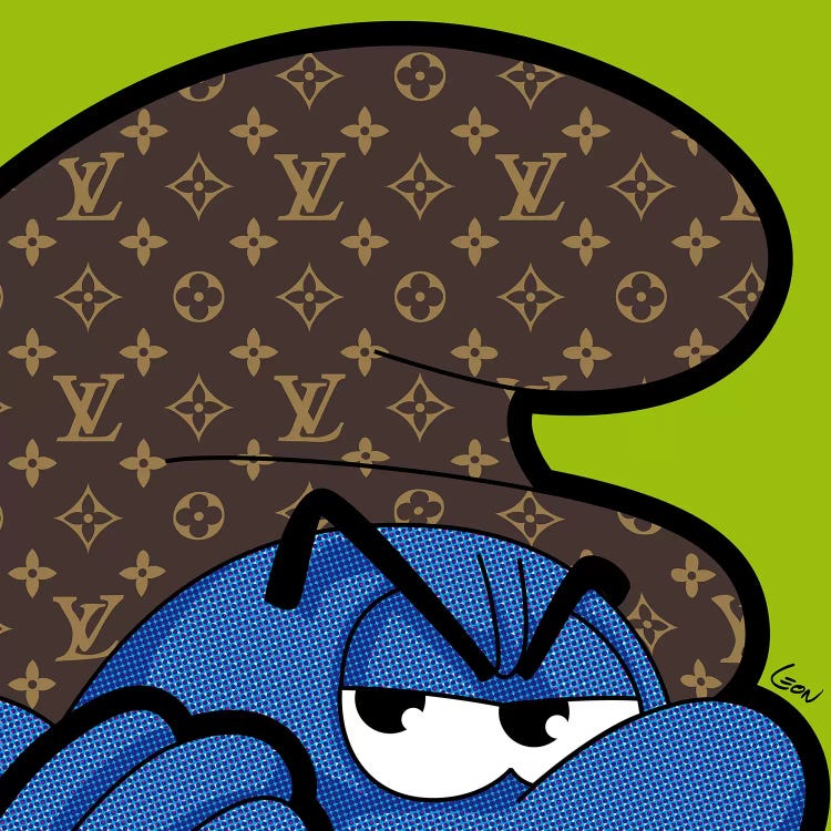 Billboard Smurf by Grégoire "Léon" Guillemin wall art