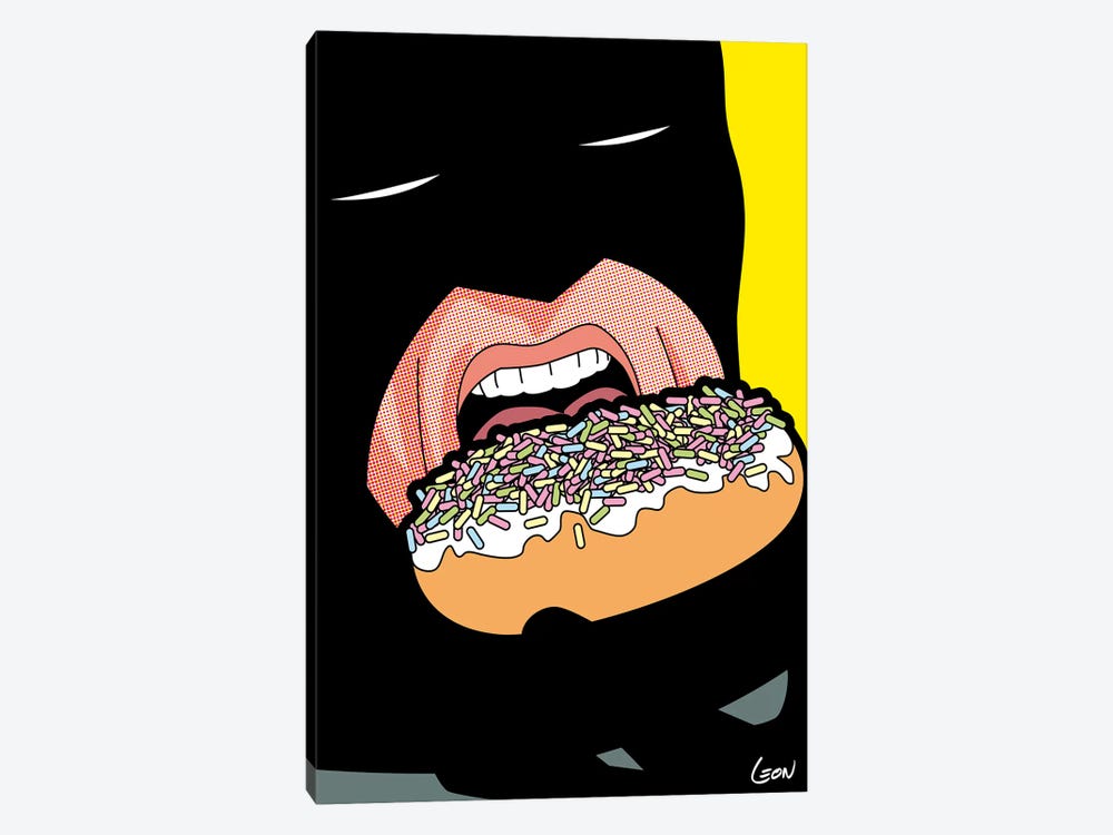 Bat-Donuts by Grégoire "Léon" Guillemin 1-piece Canvas Art