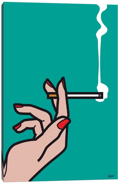 Mad Men #1 Canvas Art Print - Smoking Art
