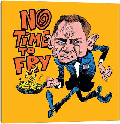No Time To Fry Canvas Art Print - Alex Gallego