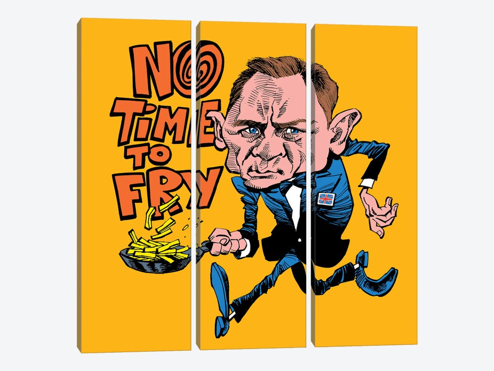 No Time To Fry by Alex Gallego 3-piece Art Print