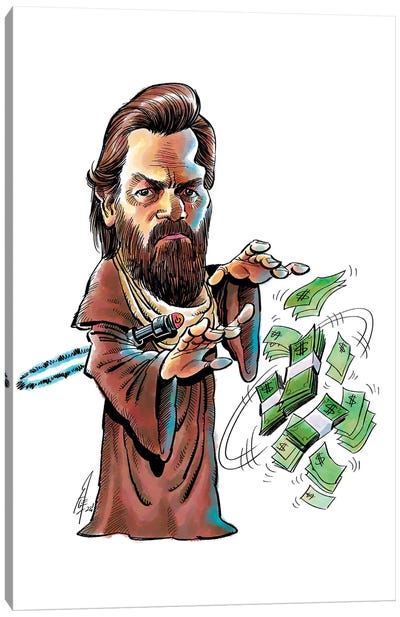 Obi Wan Canvas Art Print - Money Art