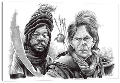 Robin Hood Canvas Art Print - Morgan Freeman
