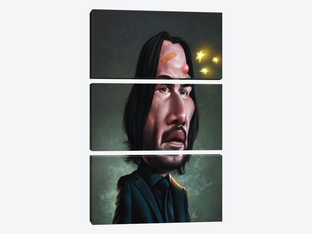 John Wick by Alex Gallego 3-piece Canvas Art