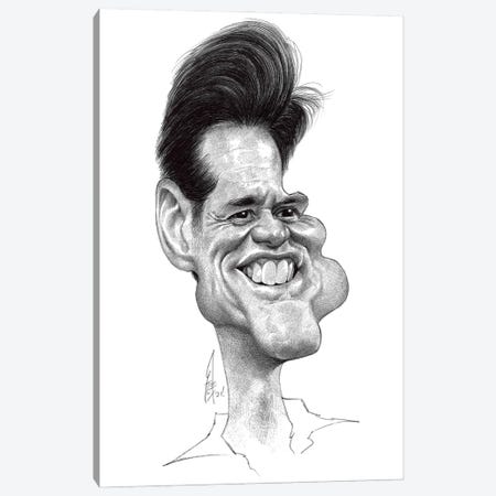 Jim Carrey Canvas Print #GGO20} by Alex Gallego Canvas Print